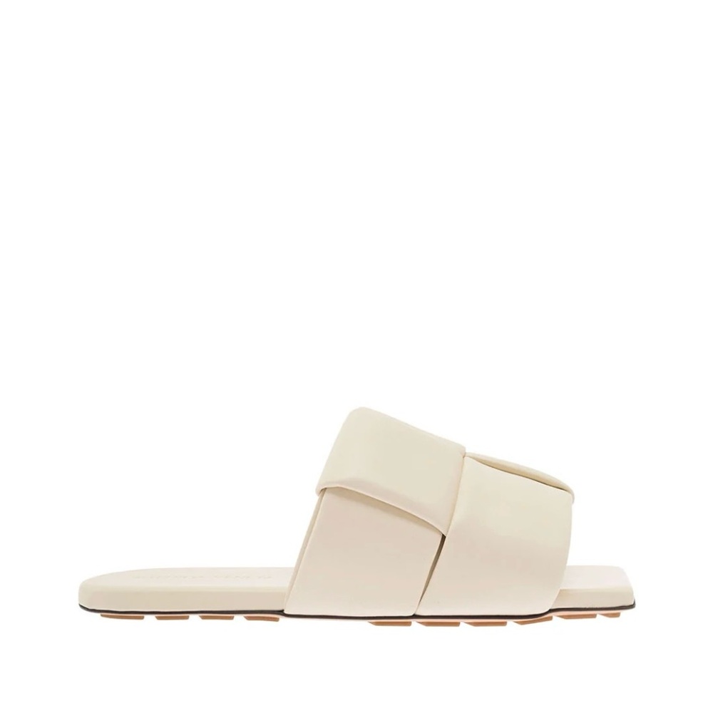 Cream Slide Sandals